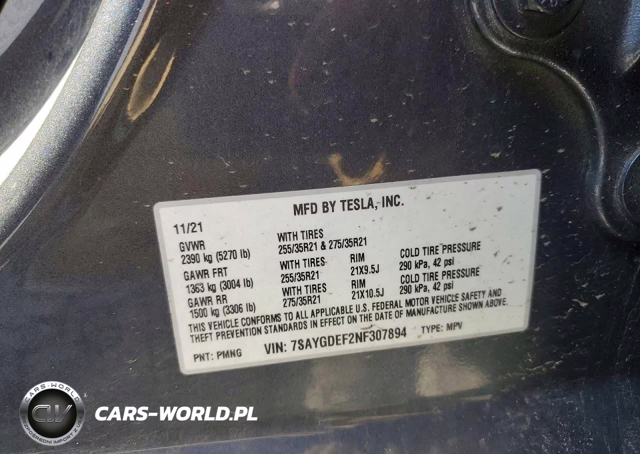 2022 Tesla Model Y VIN:7SAYGDEF2NF307894 - 12