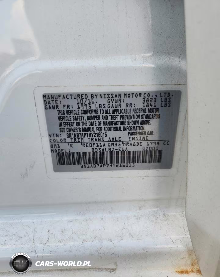 2017 Nissan Sentra S VIN:3N1AB7AP7HY216015 - 13