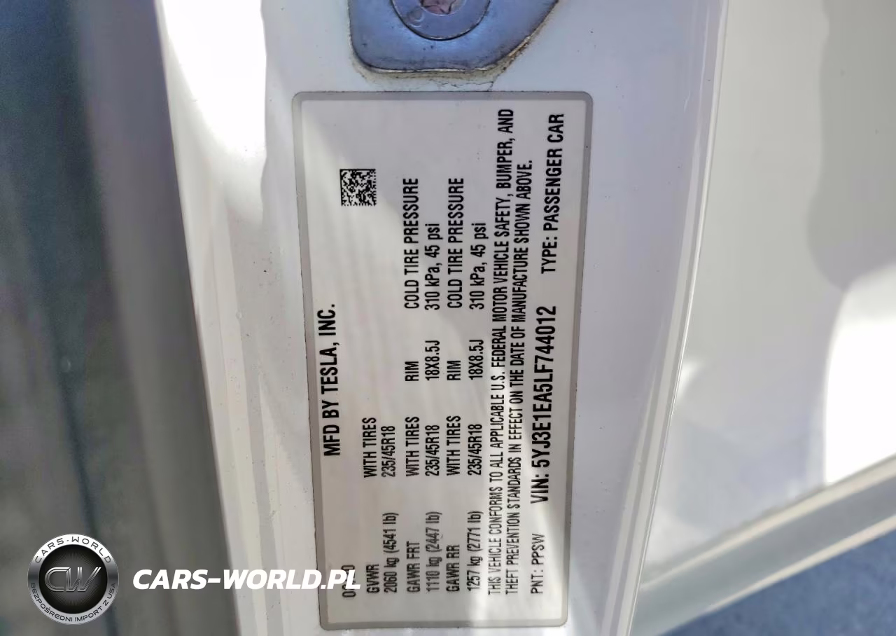 2020 Tesla Model 3 VIN:5YJ3E1EA5LF744012 - 12