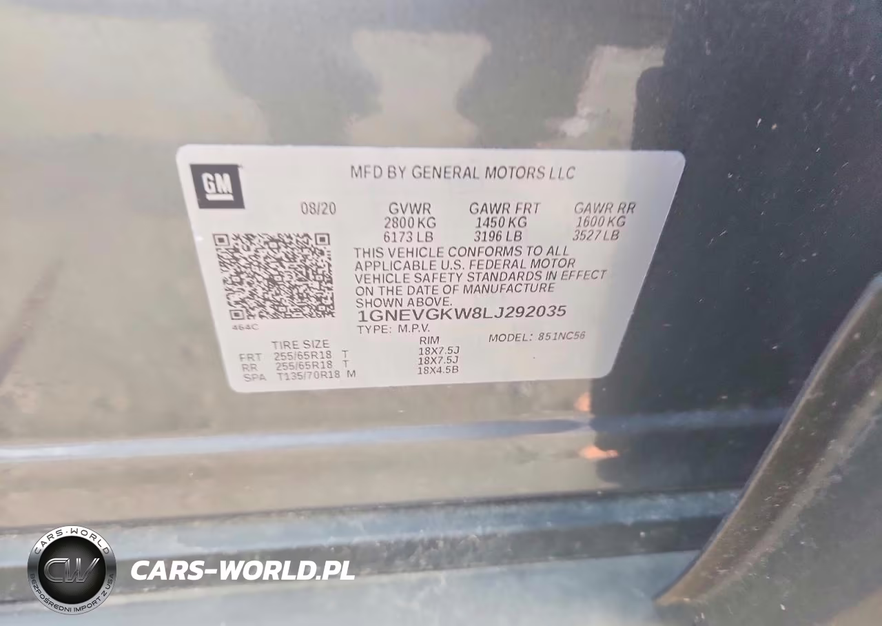 2020 Chevrolet Traverse Lt VIN:1GNEVGKW8LJ292035 - 12