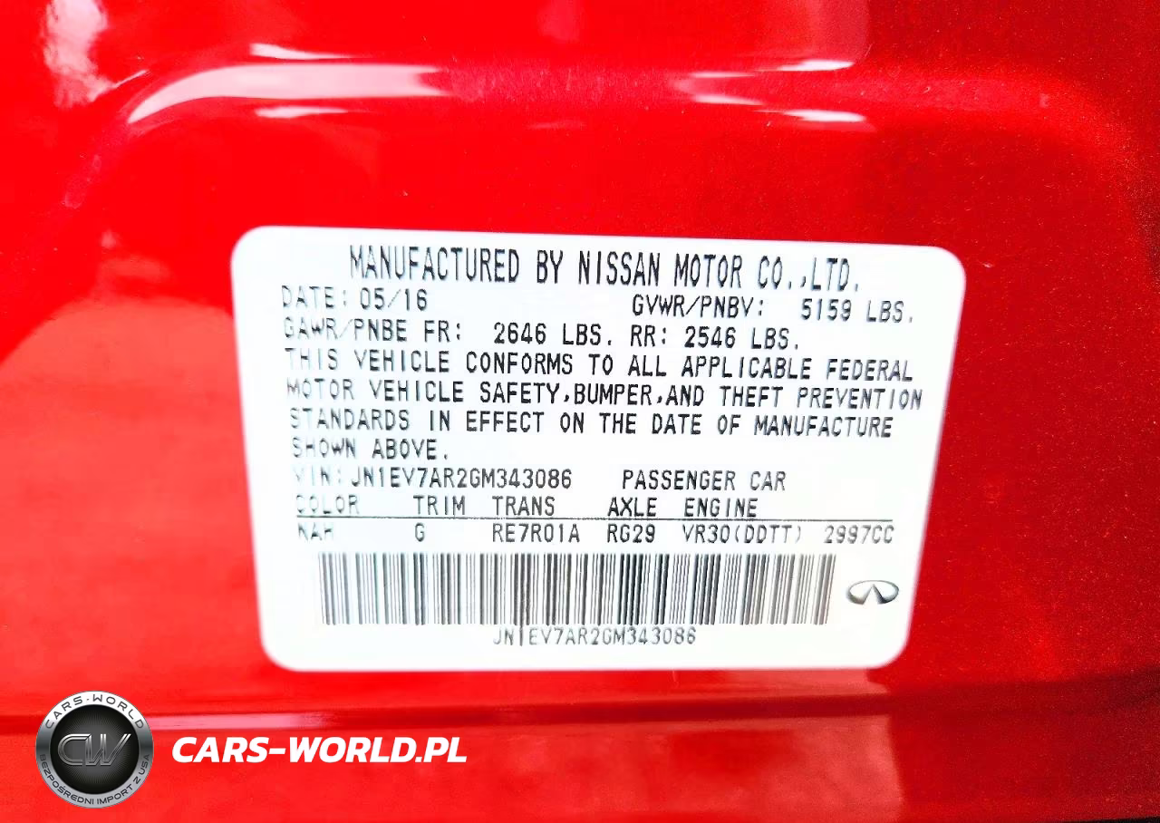 2016 Infiniti Q50 3.0T Premium VIN:JN1EV7AR2GM343086 - 13