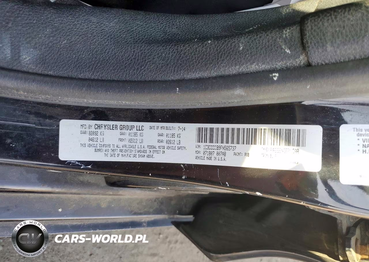 2015 Chrysler 200 C VIN:1C3CCCCB9FN565737 - 12