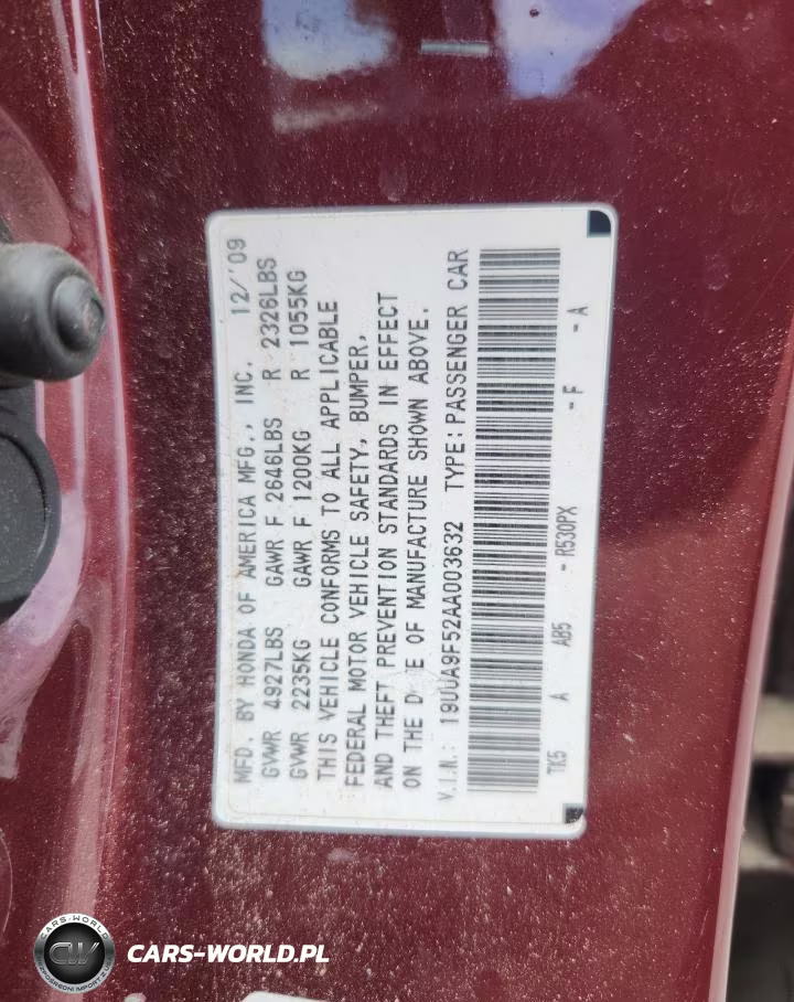 2010 Acura Tl VIN:19UUA9F52AA003632 - 12