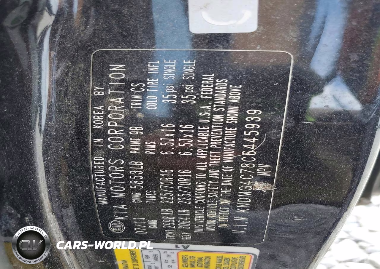 2012 Kia Sedona Lx VIN:KNDMG4C78C6445939 - 14
