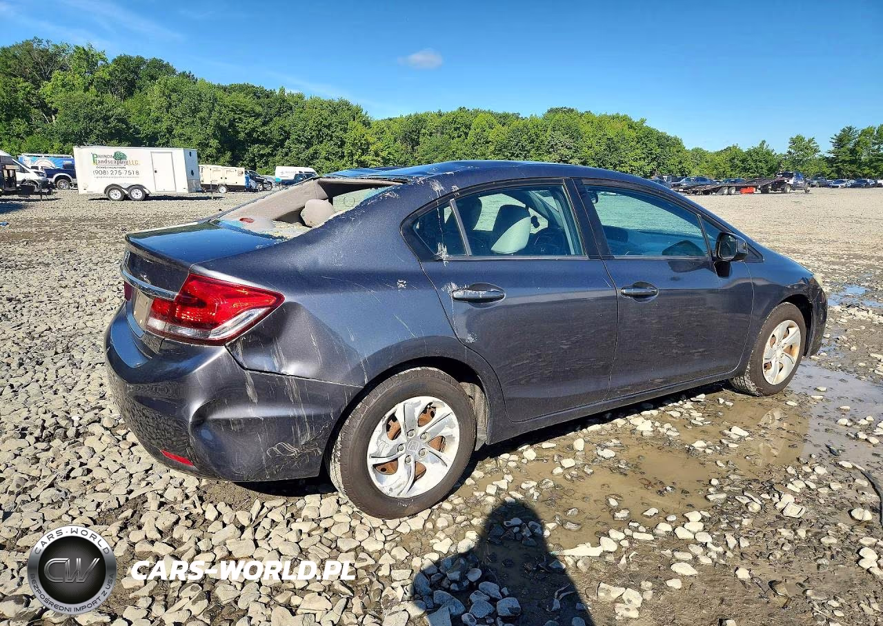 2013 Honda Civic Lx VIN:19XFB2F52DE204346 - 3