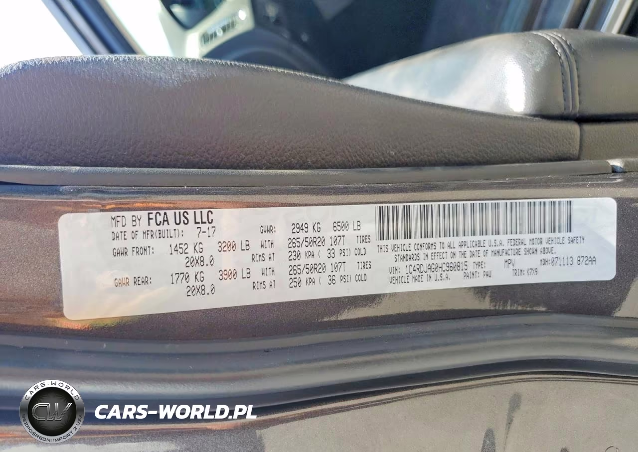 2017 Dodge Durango Sxt VIN:1C4RDJAG0HC960815 - 14