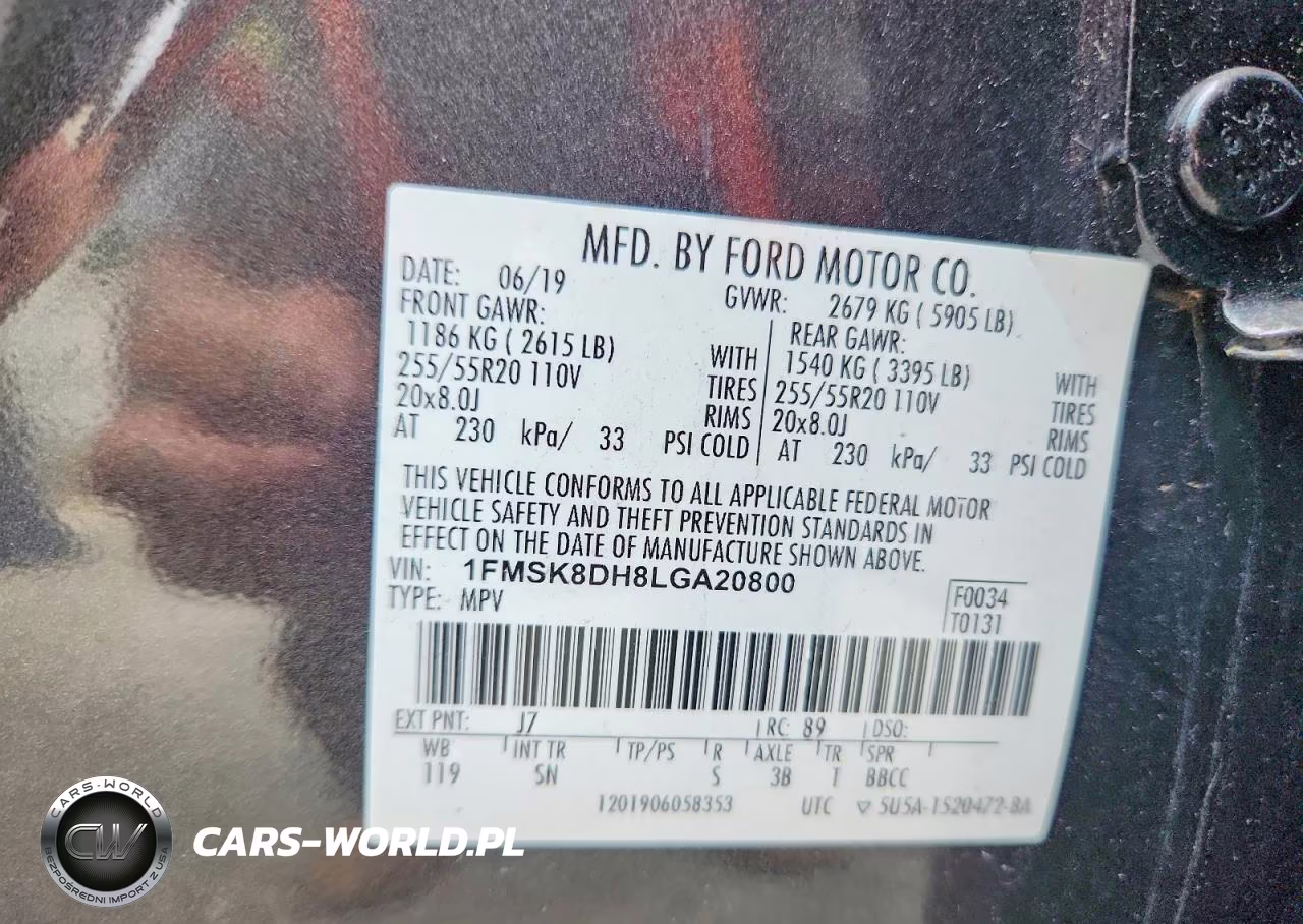 2020 Ford Explorer Xlt VIN:1FMSK8DH8LGA20800 - 13