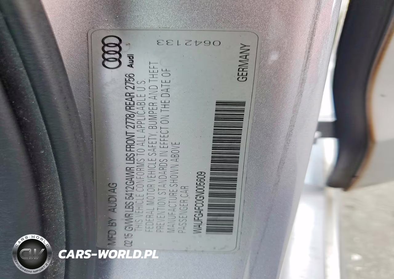 2016 Audi A6 Premium Plus VIN:WAUFGAFC0GN005609 - 12