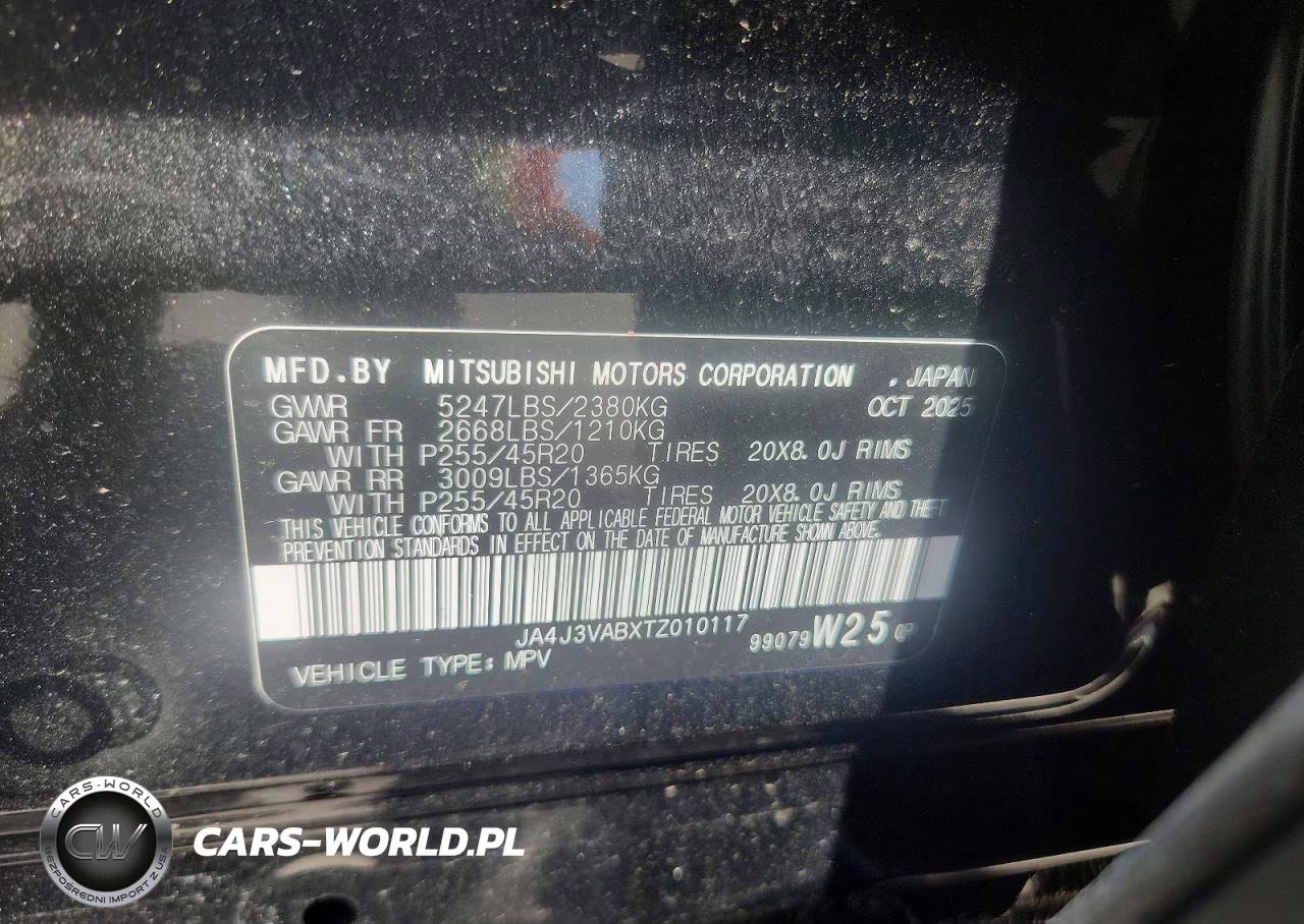 2026 Mitsubishi Outlander Se VIN:JA4J3VABXTZ010117 - 13