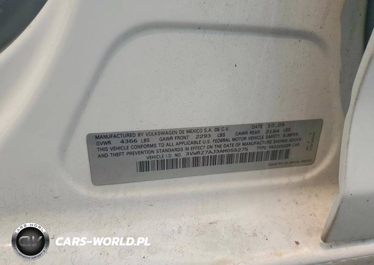 2010 Volkswagen Jetta Se VIN:3VWRZ7AJ3AM055275 - 12