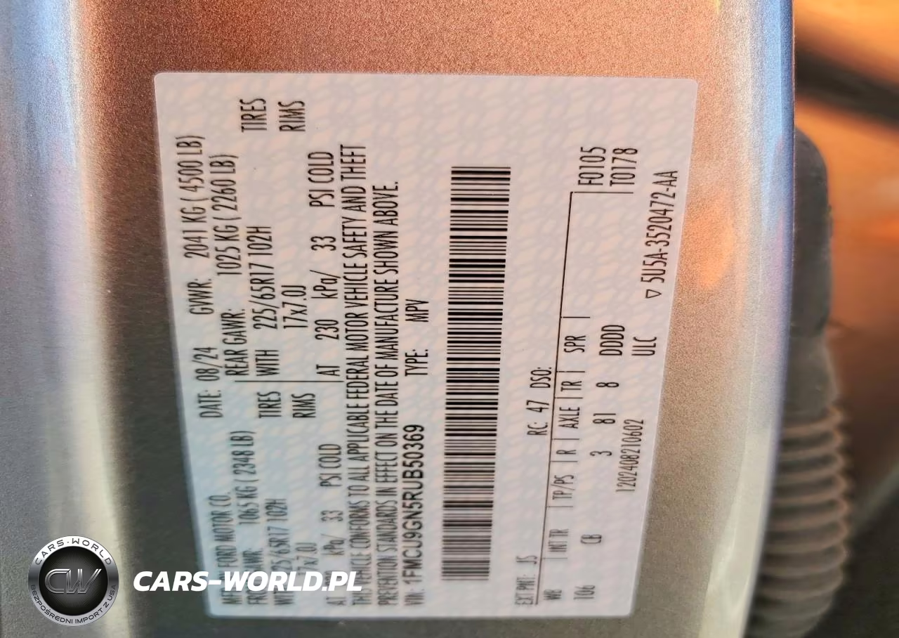 2024 Ford Escape Active VIN:1FMCU9GN5RUB50369 - 13