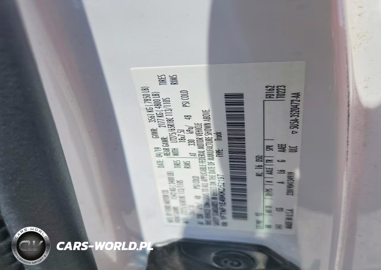 2019 Ford F150 VIN:1FTNF1E49KKD52197 - 12