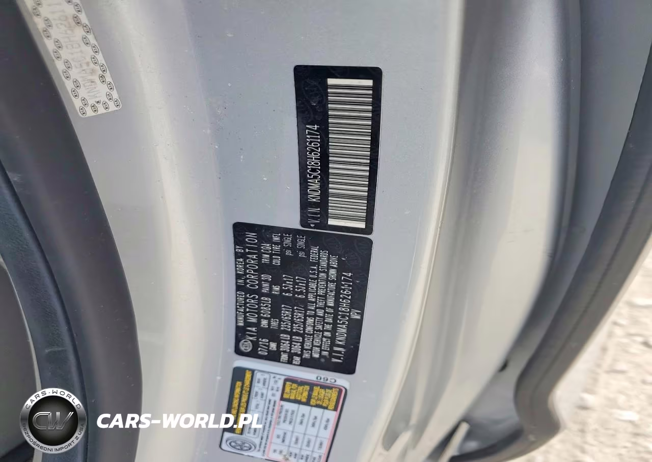 2017 Kia Sedona L VIN:KNDMA5C18H6261174 - 13