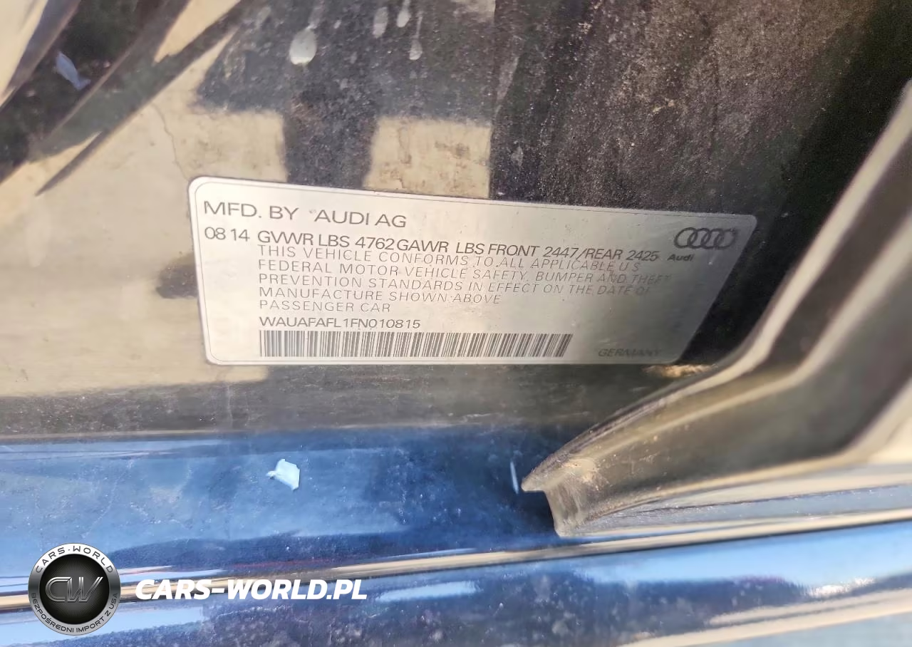 2015 Audi A4 Premium VIN:WAUAFAFL1FN010815 - 12