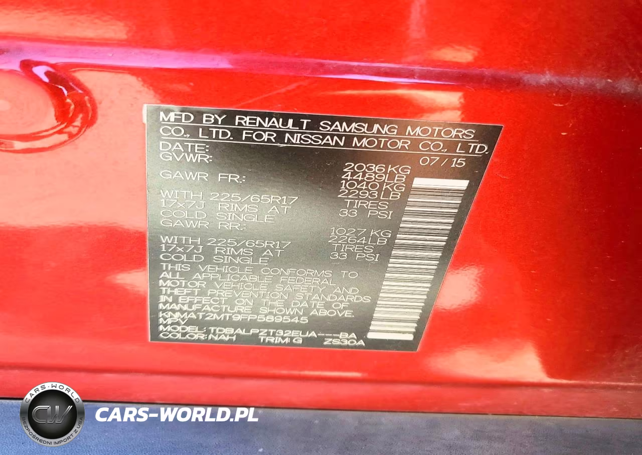 2015 Nissan Rogue S VIN:KNMAT2MT9FP589545 - 13
