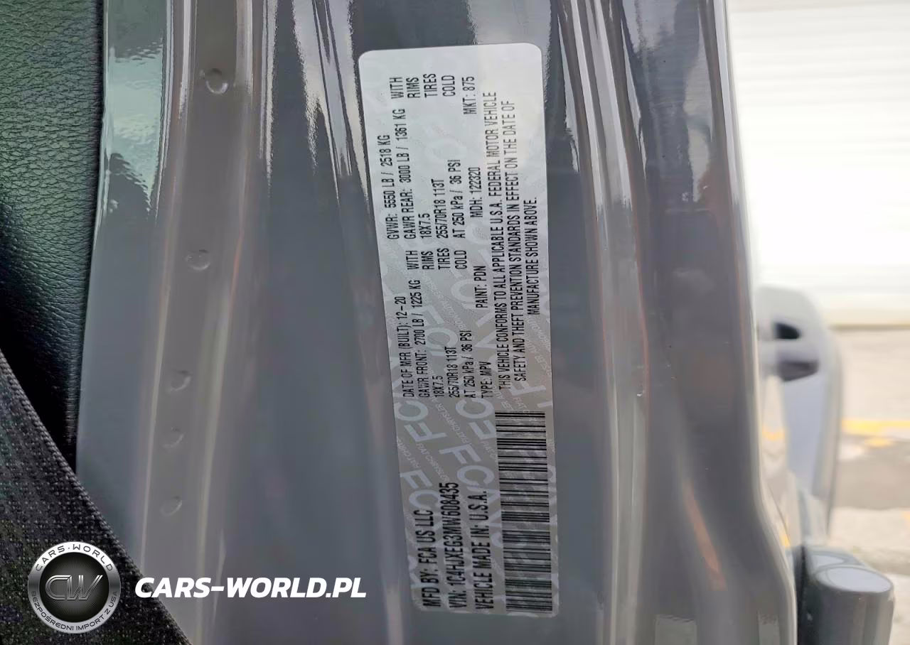 2021 Jeep Wrangler Unlimited VIN:1C4HJXEG3MW608435 - 12