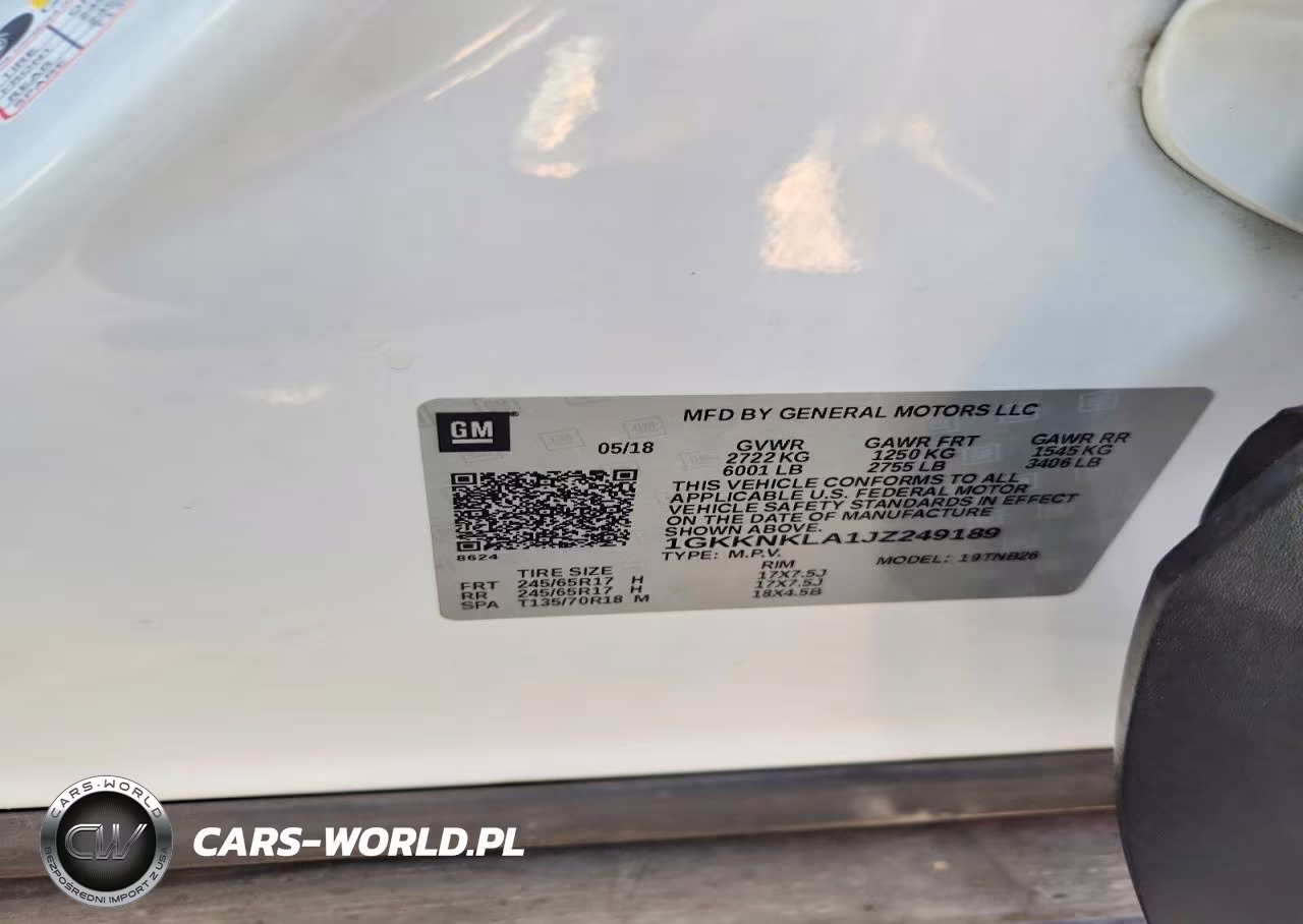 2018 GMC Acadia Sle VIN:1GKKNKLA1JZ249189 - 13