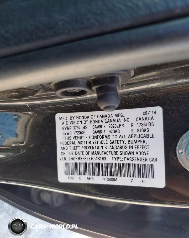 2014 Honda Civic VIN:2HGFB2F82EH548163 - 12