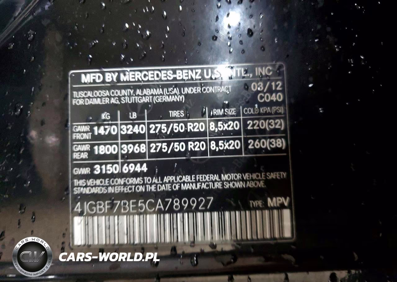 2012 Mercedes-Benz Gl 450 4Matic VIN:4JGBF7BE5CA789927 - 13