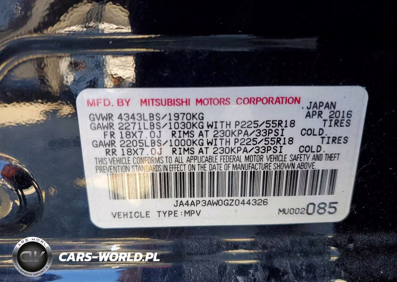 2016 Mitsubishi Outlander Sport Es VIN:JA4AP3AW0GZ044326 - 13