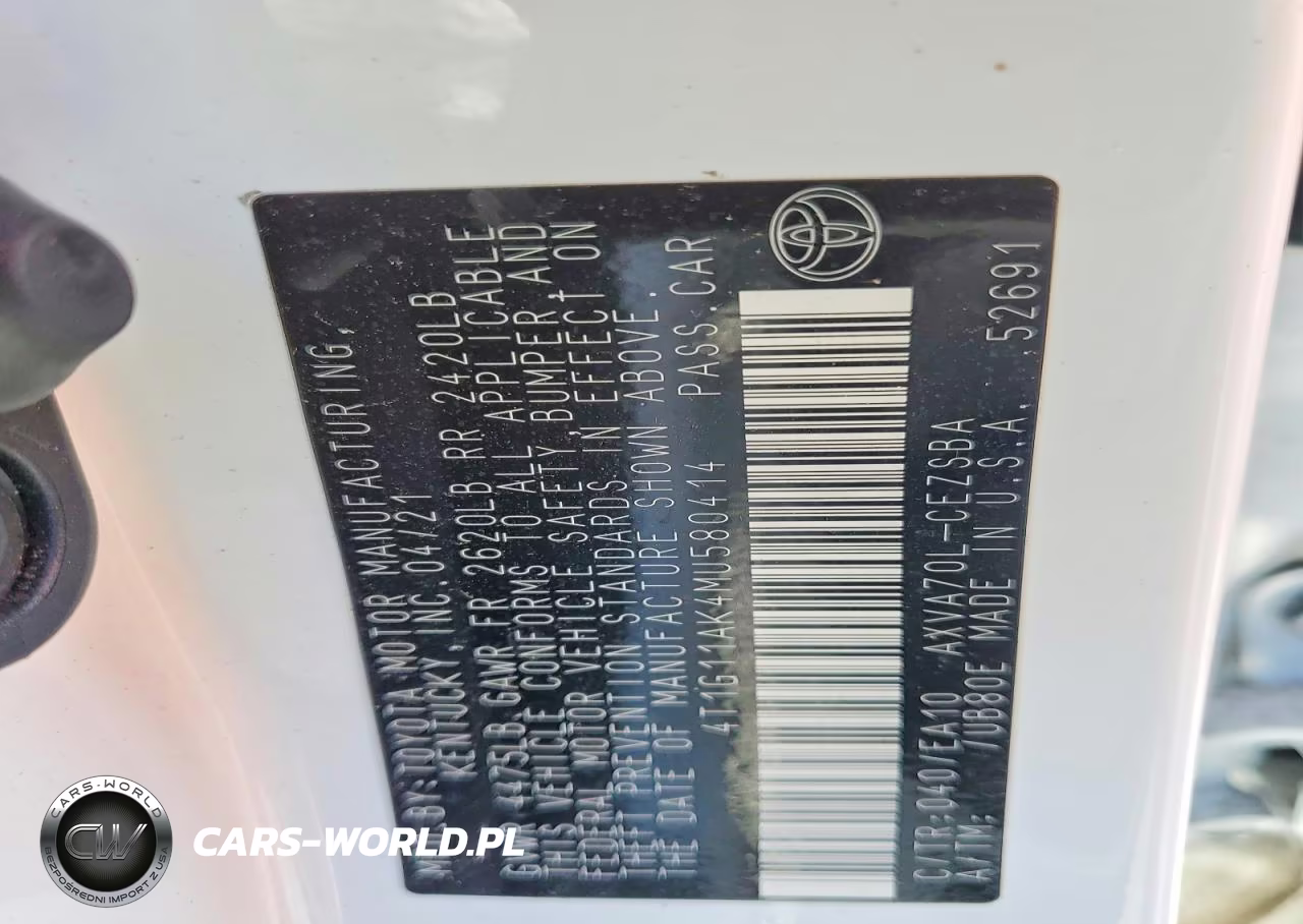 2021 Toyota Camry Se VIN:4T1G11AK4MU580414 - 13