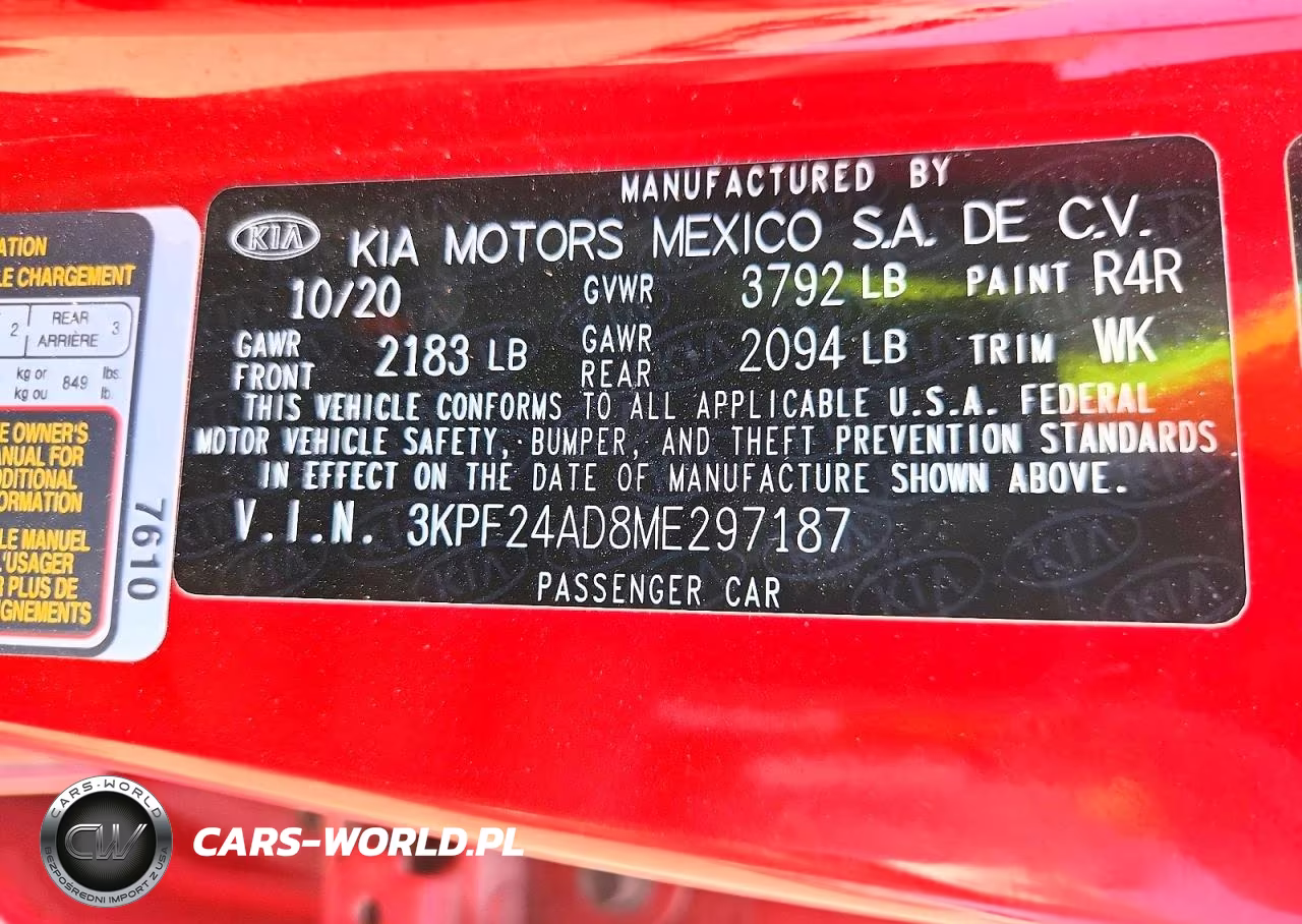 2021 Kia Forte Lxs VIN:3KPF24AD8ME297187 - 13
