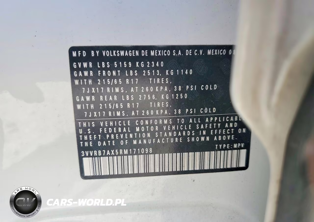 2024 Volkswagen Tiguan S VIN:3VVRB7AX5RM171098 - 13