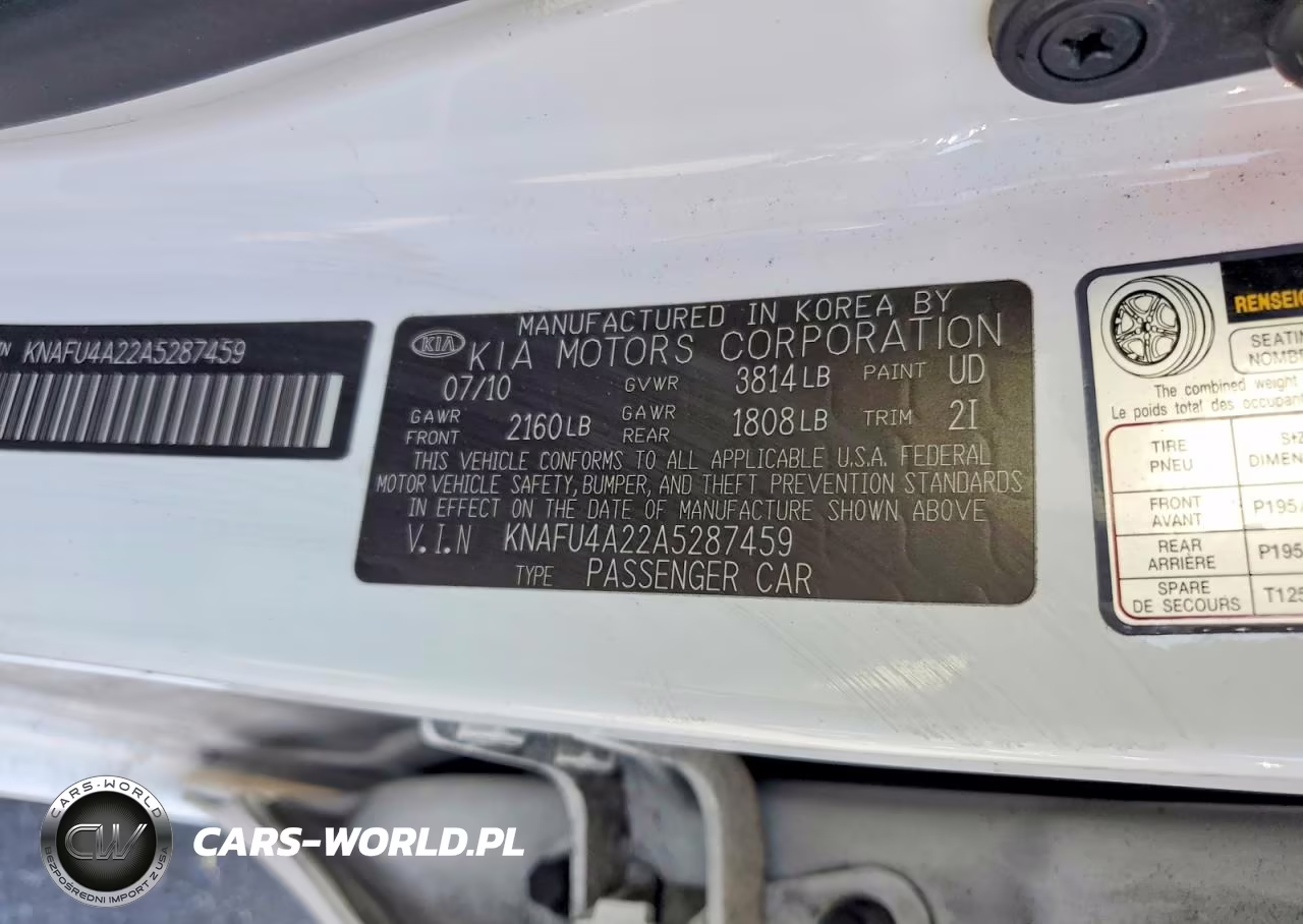 2010 Kia Forte Ex VIN:KNAFU4A22A5287459 - 12
