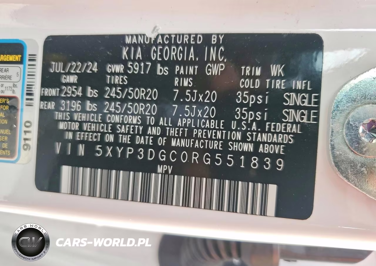 2024 Kia Telluride Ex X-Line VIN:5XYP3DGC0RG551839 - 14