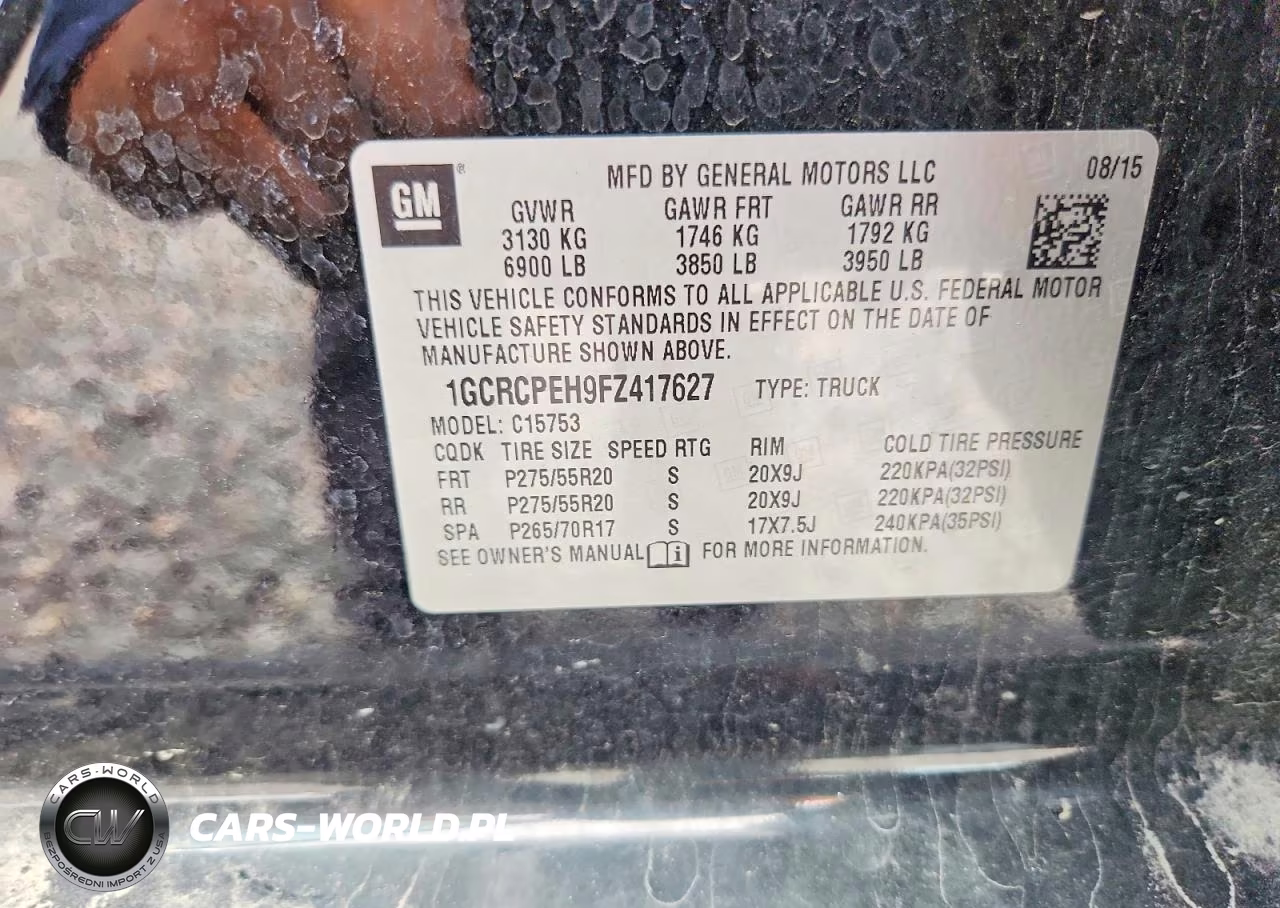 2015 Chevrolet Silverado C1500 VIN:1GCRCPEH9FZ417627 - 12