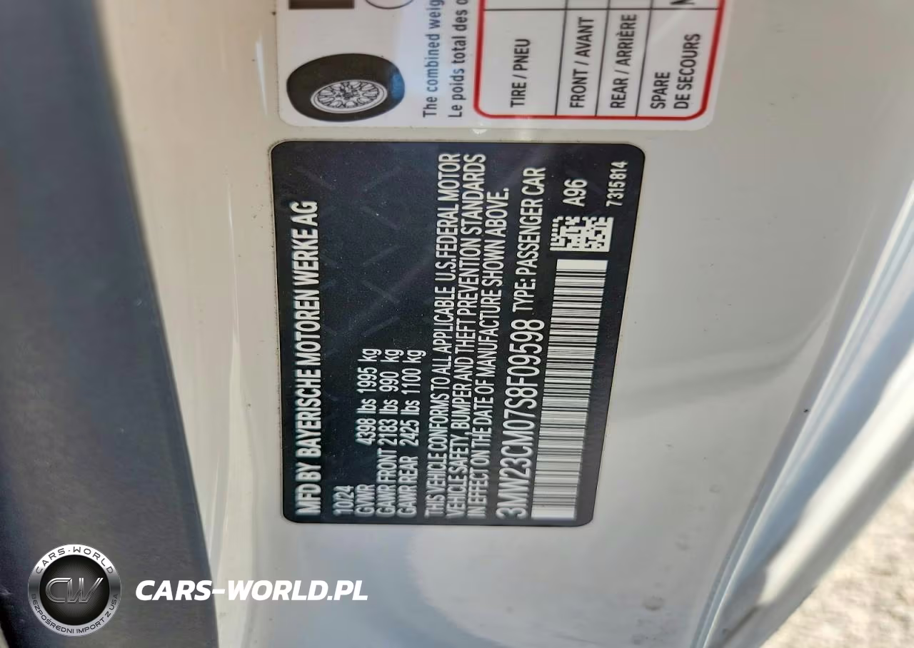2025 BMW 230I VIN:3MW23CM07S8F09598 - 12