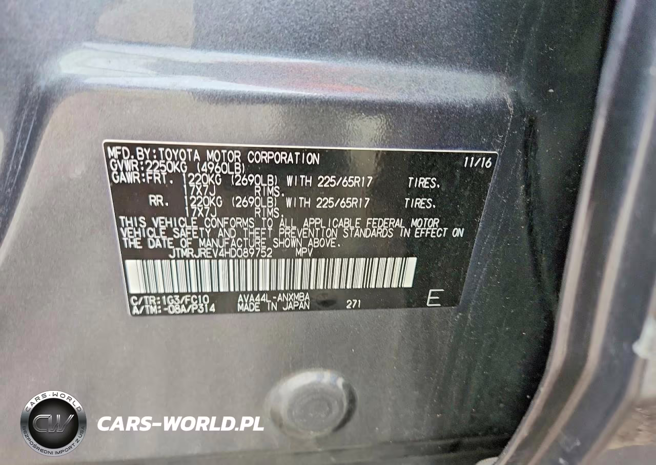 2017 Toyota Rav4 Hybrid Xle VIN:JTMRJREV4HD089752 - 13