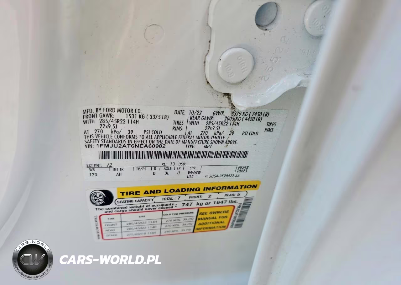 2022 Ford Expedition Limited VIN:1FMJU2AT6NEA60982 - 13