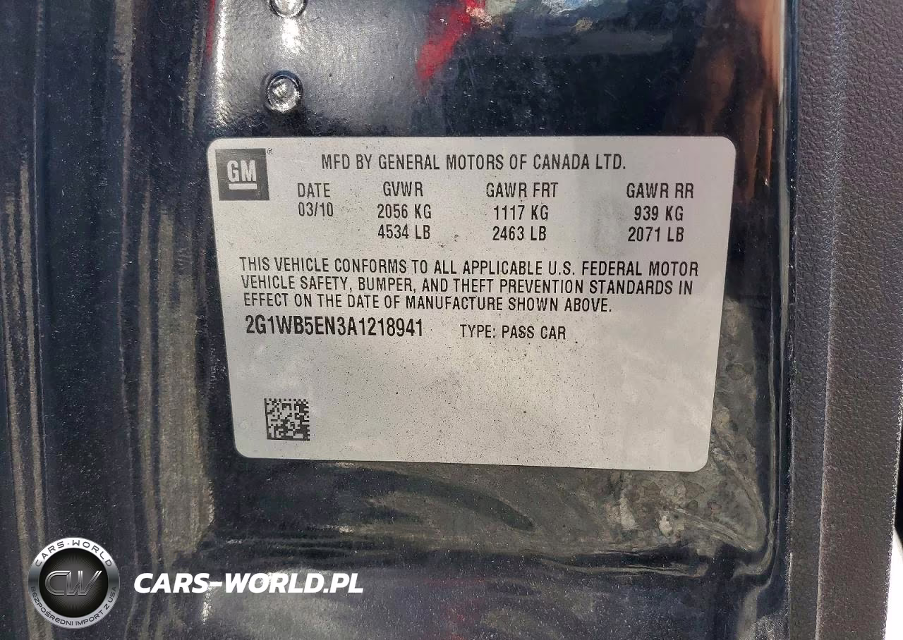 2010 Chevrolet Impala Lt VIN:2G1WB5EN3A1218941 - 12