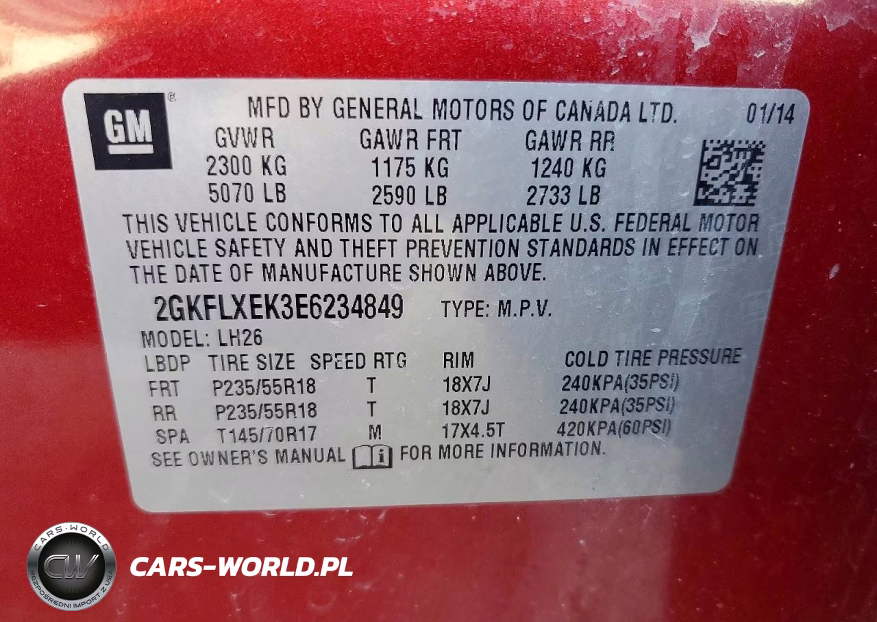 2014 GMC Terrain Slt VIN:2GKFLXEK3E6234849 - 13