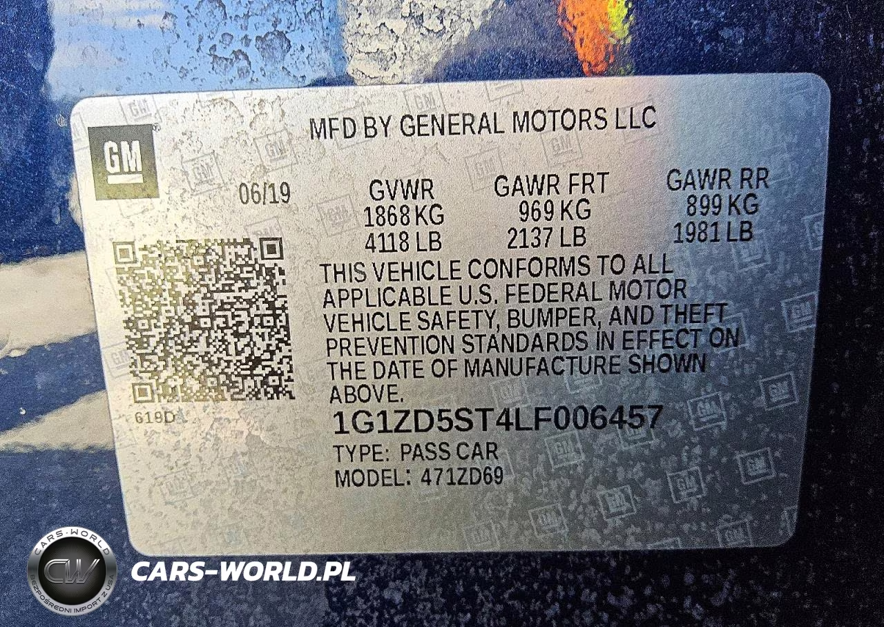 2020 Chevrolet Malibu Lt VIN:1G1ZD5ST4LF006457 - 12