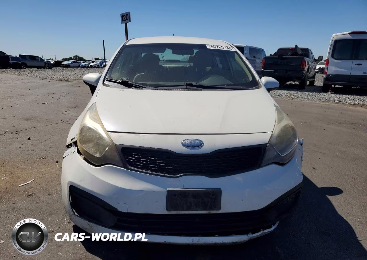 2013 Kia Rio Lx VIN:KNADM4A36D6154377 - 5
