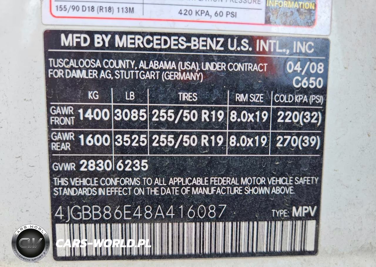 2008 Mercedes-Benz Ml 350 VIN:4JGBB86E48A416087 - 13