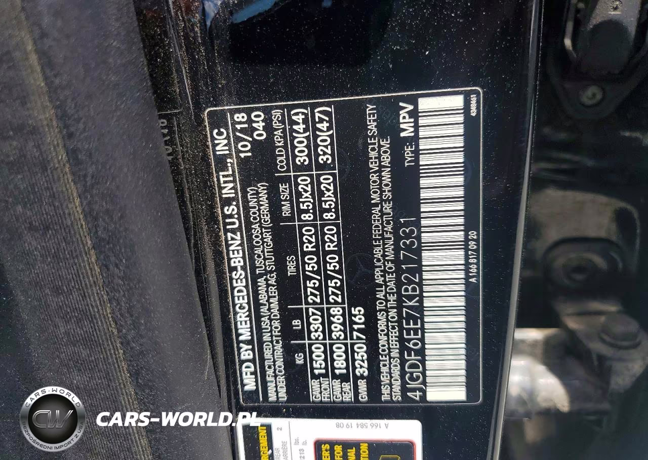 2019 Mercedes-Benz Gls 450 4Matic VIN:4JGDF6EE7KB217331 - 13