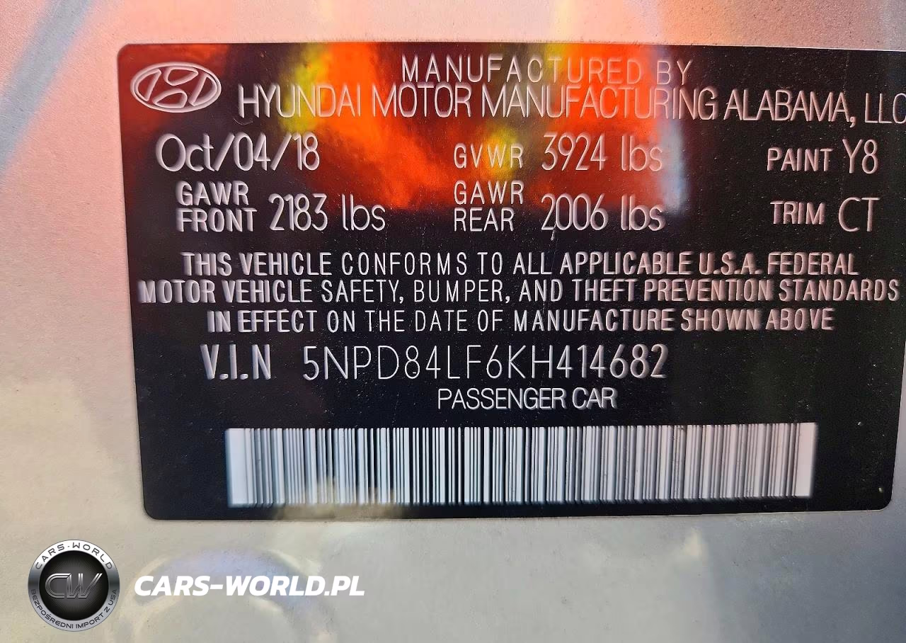 2019 Hyundai Elantra Value Edition VIN:5NPD84LF6KH414682 - 13