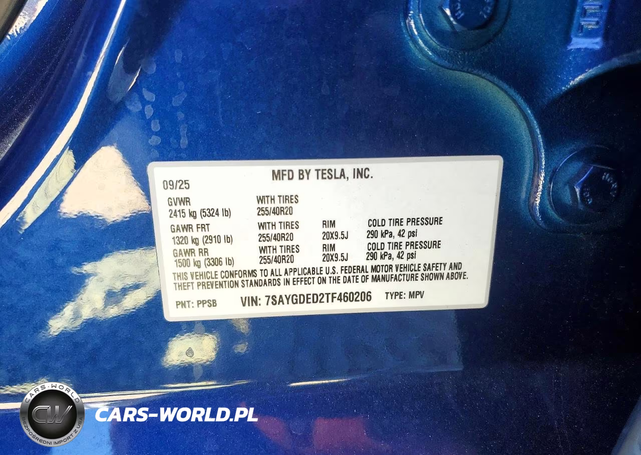 2026 Tesla Model Y VIN:7SAYGDED2TF460206 - 13