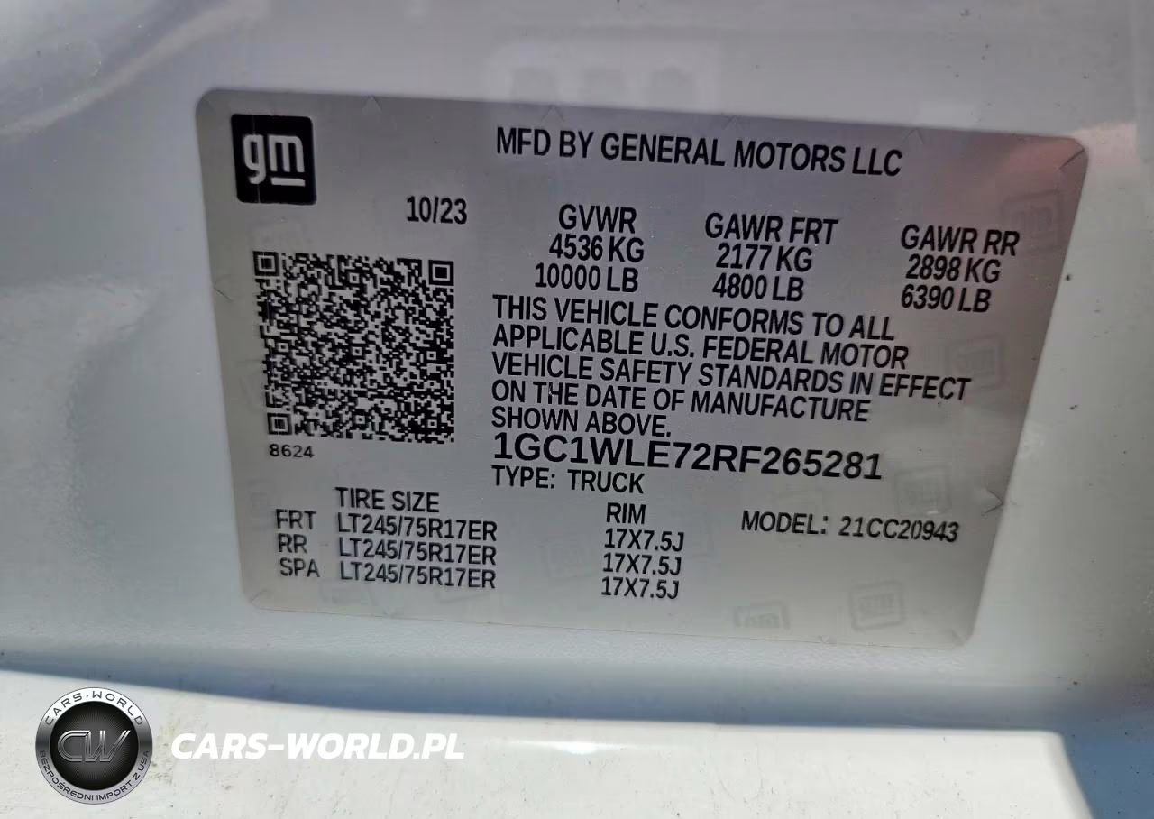 2024 Chevrolet Silverado C2500 Heavy Duty VIN:1GC1WLE72RF265281 - 13
