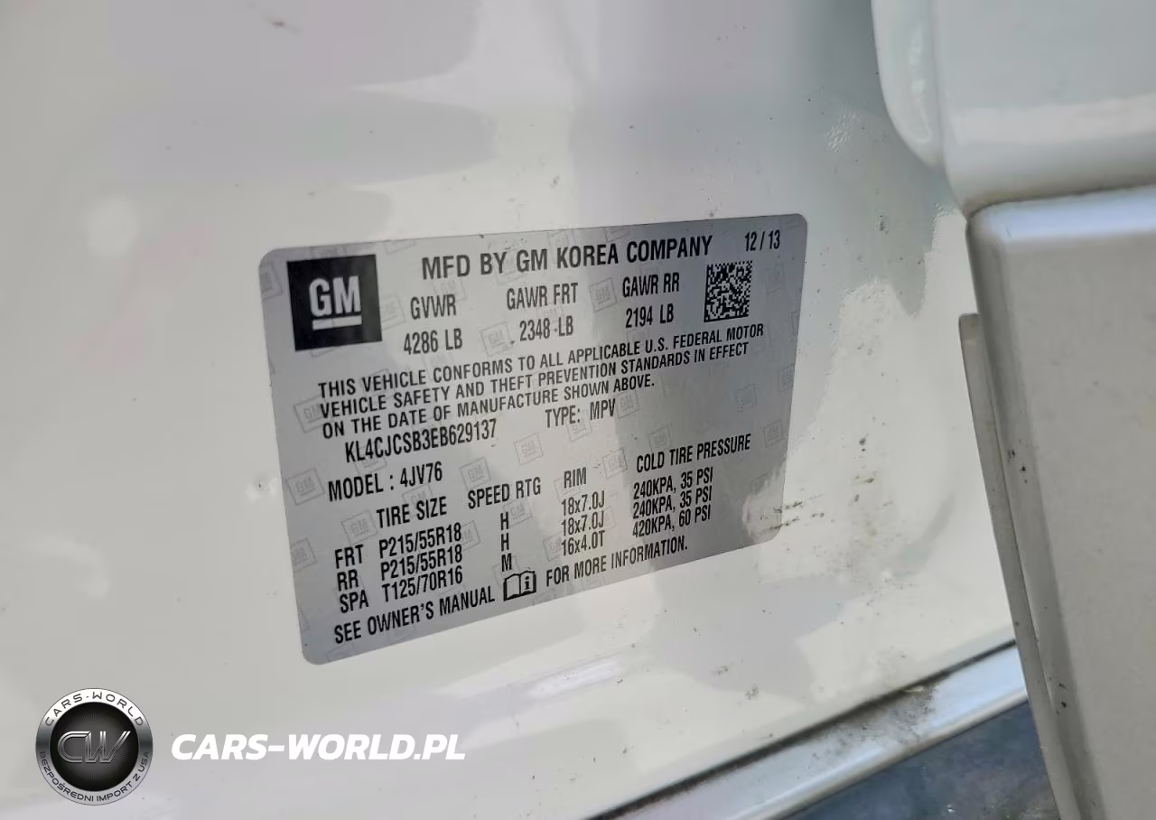2014 Buick Encore VIN:KL4CJCSB3EB629137 - 12