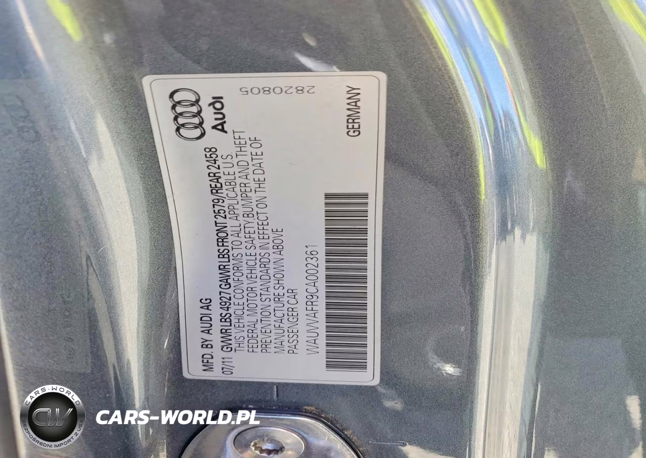 2012 Audi S5 Prestige VIN:WAUVVAFR9CA002361 - 12