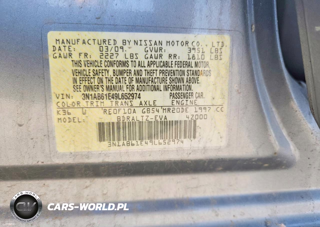 2009 Honda Civic VIN:3N1AB61E49L652974 - 12