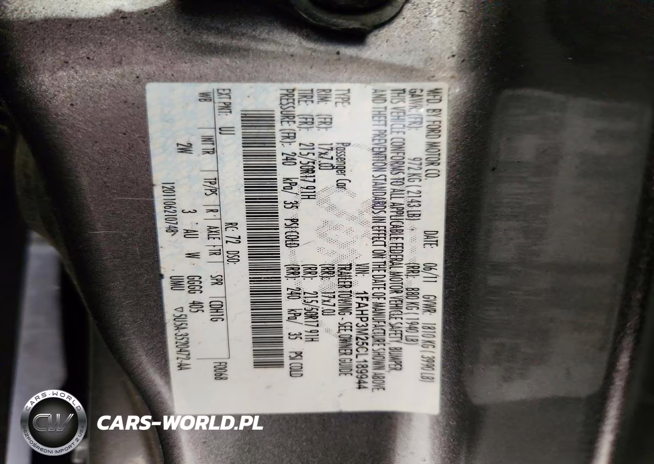 2012 Ford Focus VIN:1FAHP3M25CL189944 - 12
