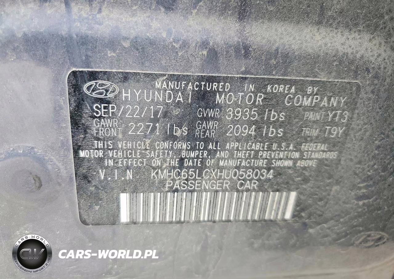 2017 Hyundai Ioniq Blue VIN:KMHC65LCXHU058034 - 12