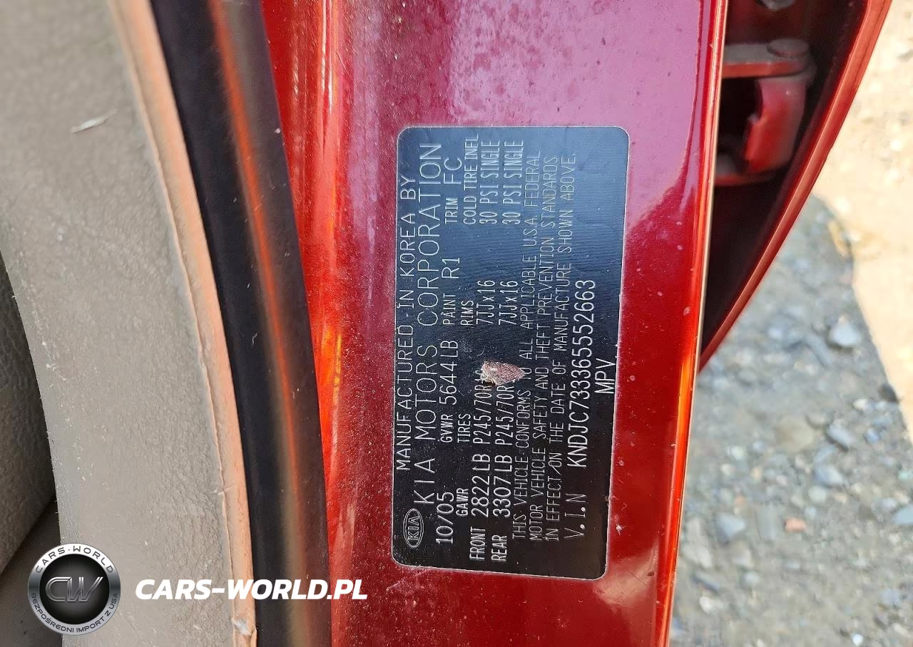 2006 Kia Sorento Lx VIN:KNDJC733365552663 - 13