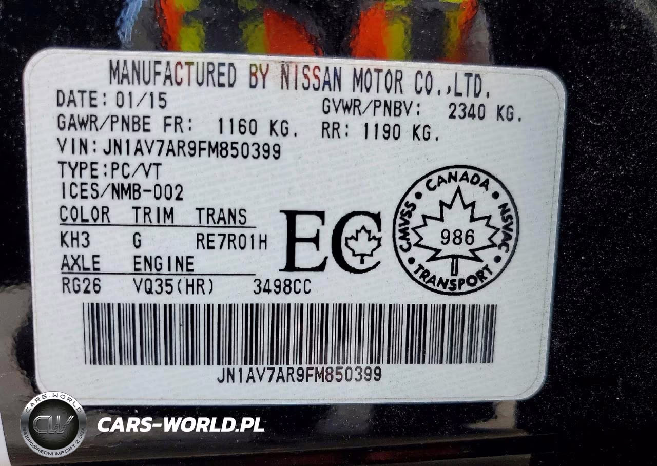 2015 Infiniti Q50 Hybrid Premium VIN:JN1AV7AR9FM850399 - 12