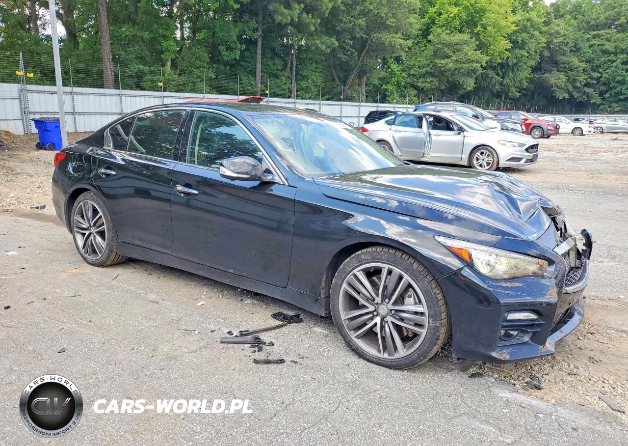 2015 Infiniti Q50 Hybrid Premium VIN:JN1AV7AR9FM850399 - 4